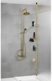 WENKO 24569100-Poliță de colț DOLCEDO 31x275 cm auriu