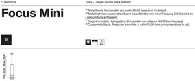 Pendul, accesoriu pentru sinele monofazate Unity, Focus Mini alb