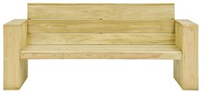 Banca de gradina, 179 cm, lemn de pin tratat 179 x 76 x 76 cm, 1, 1