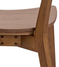 MAZZONI EXPORT ROXY Nucă Naturală - SCAUN DE LEMN PENTRU SALON SUFRAGERIE BUCĂTĂRIE RETRO