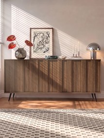 Comodă Flaro 183 cm cu iluminare - stejar Dunin