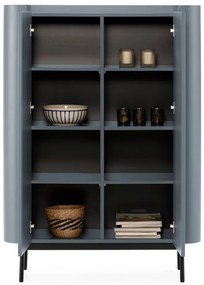 Dulap albastru prăfuit 100x140x40 cm Willa – MOME