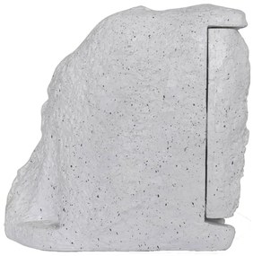 Priza de gradina tip   piatra   cu temporizator Alb, 1