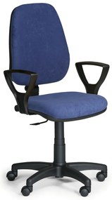 Scaun de lucru Comfort KP cu cotiere, albastru
