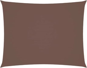 vidaXL Pânză parasolar, maro, 3x6 m, țesătură oxford, dreptunghiular