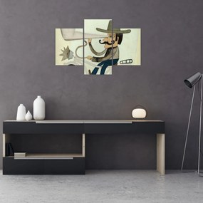 Tablou - Astronom pe bicicletă (90x60 cm)