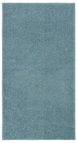Covor cu fire scurte, albastru, 80x150 cm Albastru, 80 x 150 cm