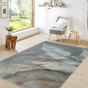 Covor verde/gri lavabil 160x230 cm Dusty Leaves – Mila Home