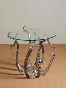 Masuta laterala, din aluminiu si sticla, Octopus
