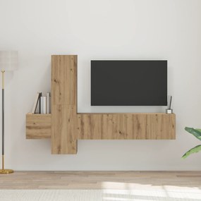 vidaXL Set comodă TV 5 pcs stejar artizanal Mediu Lemn compozit