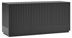 Comodă Teulat Doric, lățime 150 cm, negru