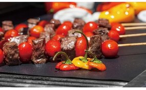 Set 3 paduri pentru copt Kinghoff KH 1920, Pentru gratar, Strat antiaderent PTFE, 40x33 cm, Rezistent la 200°C, Negru