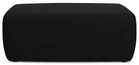 Taburet negru cu tapițerie din catifea Kapua – Makamii