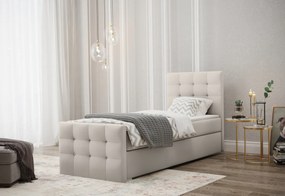Supermobel Pat tapitat boxspring MARIN, 100x200, cosmic 10, dreapta