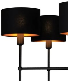 Lustră pe tijă MADELA 5xE14/40W/230V neagră