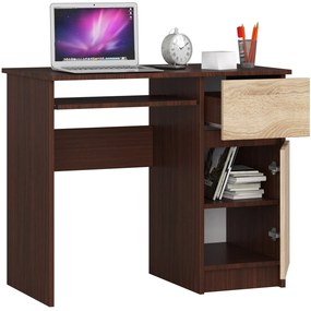 Masă PC Bhaskar  (wenge + stejar sonoma) (D). 1069669