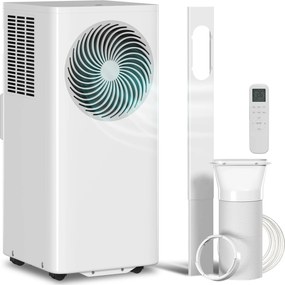 HOMCOM Aparat de aer condiționat portabil 9000 BTU 4-în-1 răcire dezumidificator ventilator mod somn pentru 33 m² Alb | Aosom Romania