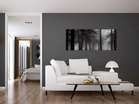 Tablou - Pădure în ceață (120x50 cm)