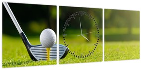 Tablou - Golf (cu ceas) (90x30 cm)