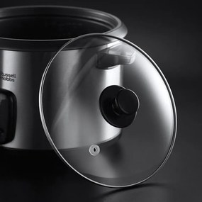 La mâna a doua: Aparat pentru gatit orez sau cu aburi Russell Hobbs 19750-56 Cook@Home, 700W, 1.8 l, 2 programe, Inox