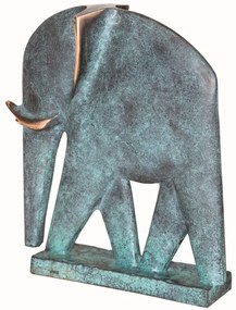 Statueta bronz masiv "Elefant intelept"