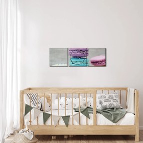 Tablou cu macarooni (cu ceas) (90x30 cm)