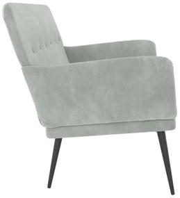 Banca, gri deschis, 108x79x79 cm, catifea