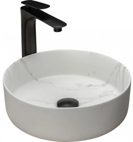 Lavoar Sami alb marmura ceramica sanitara - 36 cm