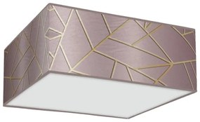 Plafonieră ZIGGY 3xE27/60W/230V roz/aurie