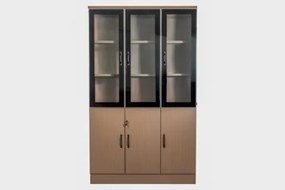 Dulap birou 1.2m, culoare stejar, PAL, YF006-40-3d