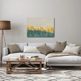 Tablou - Textura cu decor auriu (70x50 cm)