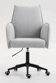 HR280K Scaun Gri Boucle cu Bază Neagră