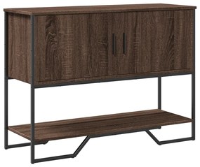 vidaXL Măsuță consolă, stejar maro, 100x35x74,5 cm, lemn prelucrat