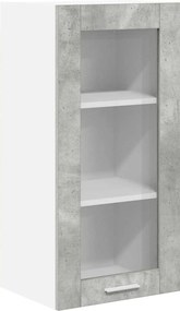 vidaXL Dulap suspendat Gri din beton 40 x 31 x 80 cm Lemn compozit