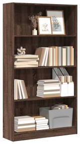 vidaXL Bibliotecă, stejar maro, 80x24x143 cm, lemn prelucrat