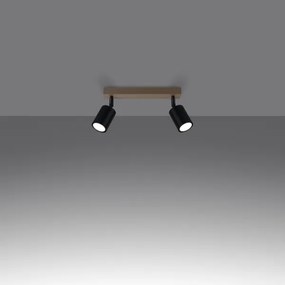 Spot Sollux SL.1291 VERDO 2xGU10/10W/230V negru