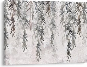 Tablou - Crenguțe de salcie, tencuiala gri (70x50 cm)