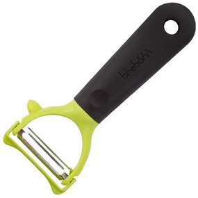 Decojitor legume si fructe Trebonn Sbuccio Y 1523216, 16.5 cm, Maner moale, Otel inoxidabil, Negru/galben