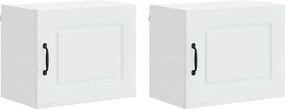 vidaXL Dulap de bucătărie Kalmar 2 pcs Alb 50 x 31 x 40 cm