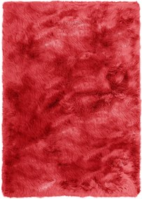 Covor Home affaire Valeria blana artificiala, rosu inchis 160/230 cm