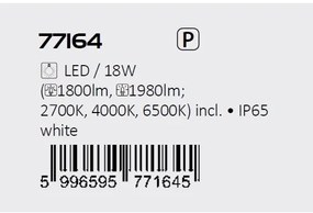 Aplica LED iluminat exterior ambiental, Protectie IP65 Urfa II alba