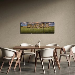 Tablou Stionehenge (cu ceas) (90x30 cm)