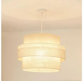 Lustră pe cablu Brilagi SPACE YUTE 1xE27/15W/230V d. 50 cm crem/alb