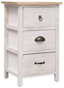 vidaXL Dulap lateral, 35 x 25 x 57 cm, lemn de paulownia