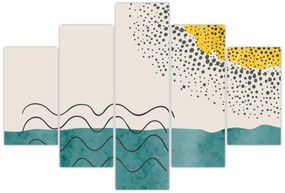 Tablou - pictură abstractă de plajă N⁰1 (150x105 cm)