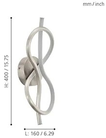 Eglo 97939 - Aplică perete LED NOVAFELTRIA LED/10W/230V