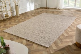 Covor WOOL 240x160cm gri argintiu din lana
