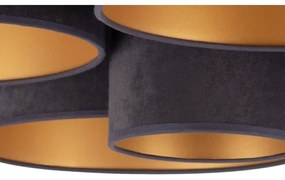 Duolla - Plafonieră ROLLER PENTO 5xE27/60W/230V antracit