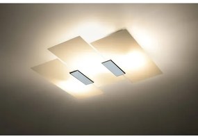 Plafonieră FABIANO 3xE27/60W/230V alb/crom
