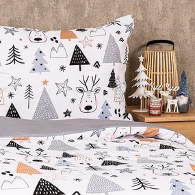 Lenjerie de pat din bumbac 4Home Nordic forest, 140 x 200 cm, 70 x 90 cm